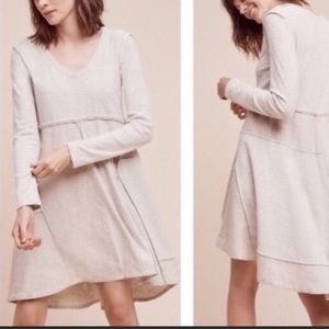 Anthropologie Maeve Patchwork Linen Dress
